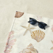 Waterverf Shell van Nautical Coral Starfish Zee Strandlaken (In situ)