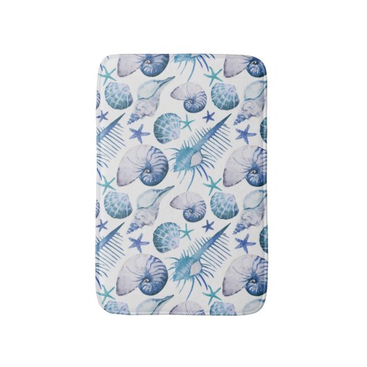 Waterverf Shells Badmat (Voorkant Verticaal)