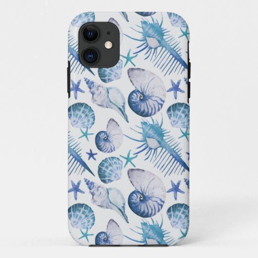 Waterverf Shells Case-Mate iPhone Case (Achterkant)