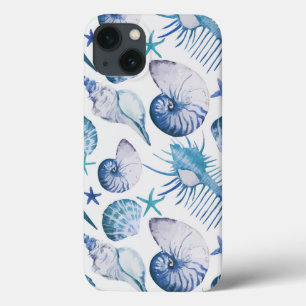 Waterverf Shells iPhone 13 Hoesje