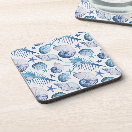 Waterverf Shells Drankjes Onderzetter (Linkerzijde)