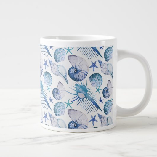 Waterverf Shells Grote Koffiekop (Rechts)