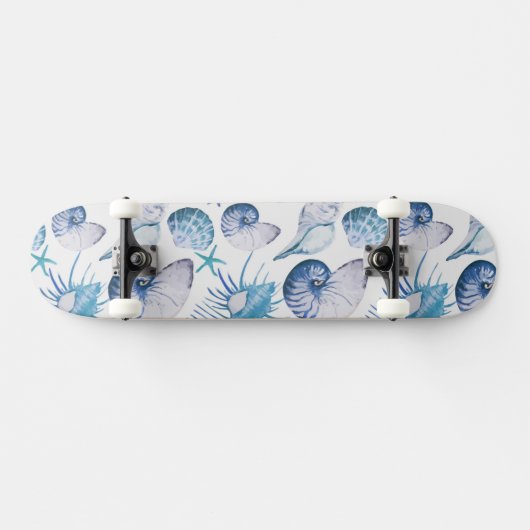 Waterverf Shells Persoonlijk Skateboard (Horizontaal)