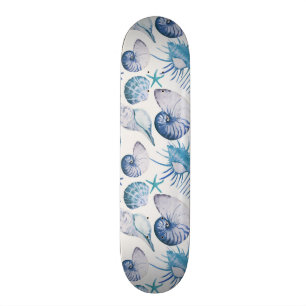 Waterverf Shells Persoonlijk Skateboard