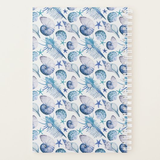 Waterverf Shells Planner (Achterkant)