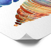 Waterverf Shells Poster (Hoek)