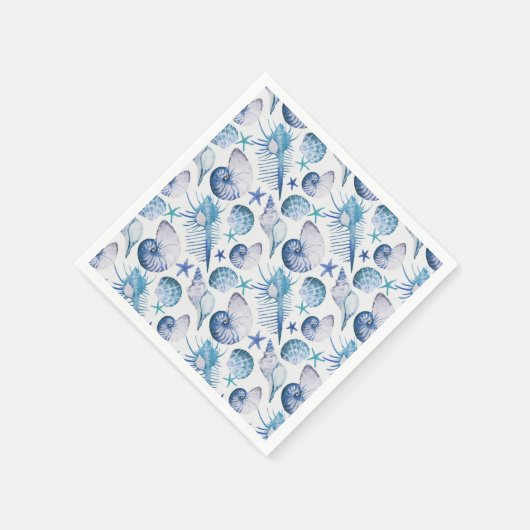 Waterverf Shells Servet (Hoek)