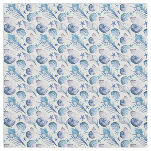 Waterverf Shells Stof (Swatch)