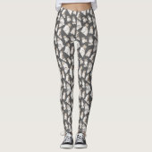 Waterverf Sheltie Leggings (Voorkant)