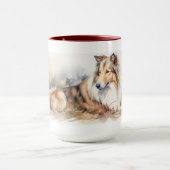 Waterverf Sheltie Mok (Midden)