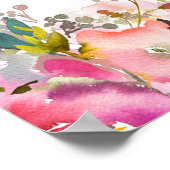 Waterverf Shema Israel Hebreeuws Joods gebed Poster (Hoek)