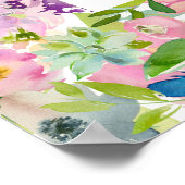 Waterverf Shema Israel Hebreeuws Joods gebed Poster (Hoek)