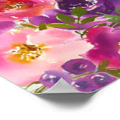 Waterverf Shema Israel Hebreeuws Joods gebed Poster (Hoek)