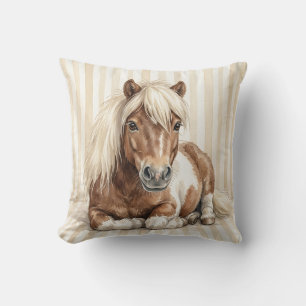 Waterverf Shetlandpony Worpillow Kussen