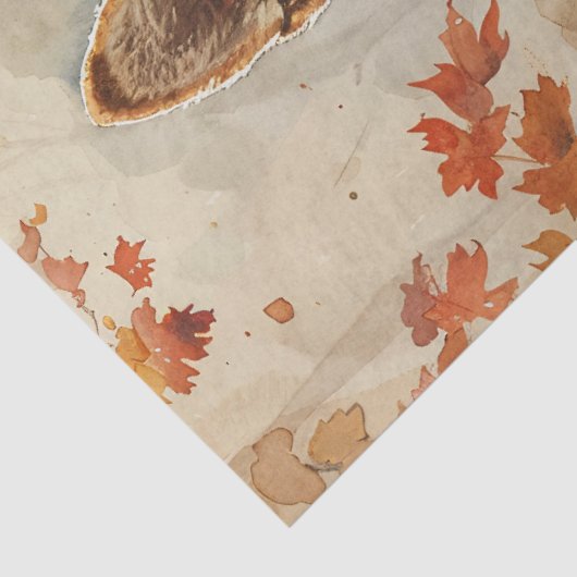 Waterverf Shiba Inu Decoupage Tissuepapier (Detail)