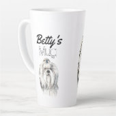 Waterverf Shih Tzu Latte Mok (Linkerhoek)