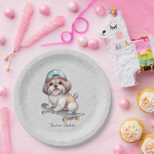 Waterverf Shih Tzu Papier Bord (Feest)