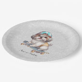 Waterverf Shih Tzu Papier Bord (Gekanteld)