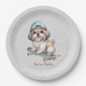 Waterverf Shih Tzu Papier Bord (Voorkant)