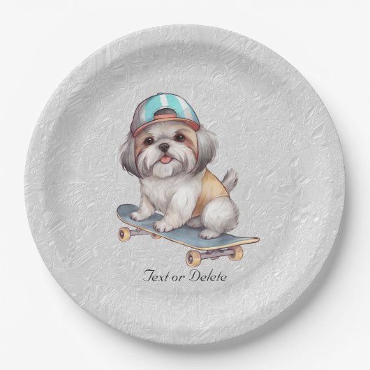 Waterverf Shih Tzu Papier Bord (Voorkant)