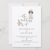 Waterverf Shih Tzu Pet Bloemen Roze Rose Kaart (Voorkant)