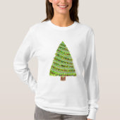 Waterverf Shirt kerstbomen (Voorkant)