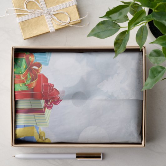 Waterverf Siamese Kitten Kerstmis Tissuepapier (Geschenk)