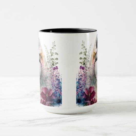 Waterverf SIBERIAN HUSKY DOG Mok (Midden)