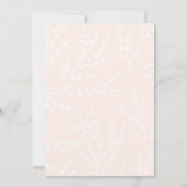 Waterverf Siberian Husky Peach Floral Baby shower Kaart (Achterkant)