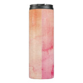 Waterverf Siberische Husky kleurrijke kunst Thermosbeker (Achterkant)