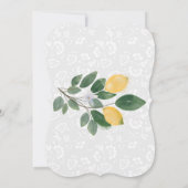 Waterverf Siciliaanse Lemons Birthday Kaart (Achterkant)