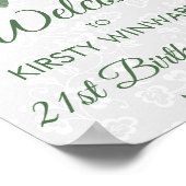 Waterverf Siciliaanse Lemons Birthday Party Poster (Hoek)