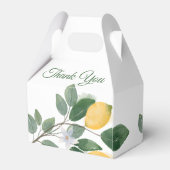 Waterverf Siciliaanse Lemons bruiloft Hartelijk da Bedankdoosjes (Achterkant)