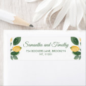 Waterverf Siciliaanse Lemons Etiket (Insitu)