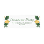 Waterverf Siciliaanse Lemons Etiket (Voorkant)