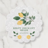 Waterverf Siciliaanse Lemons Wedding Bedankjes Labels (Voorkant)