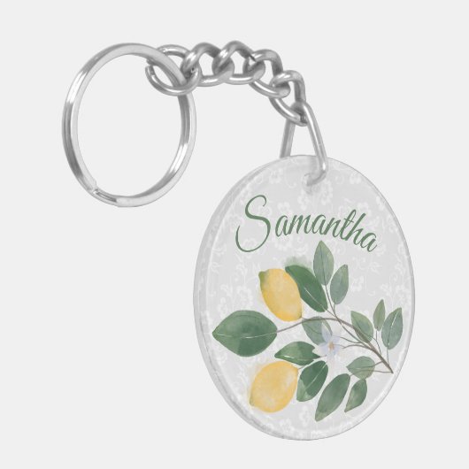 Waterverf Siciliaanse naam Sleutelhanger (Voorkant Links)