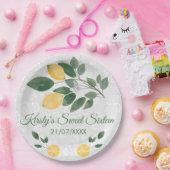 Waterverf Sicilian Lemons Sweet Sixteen Papieren Bordje (Feest)