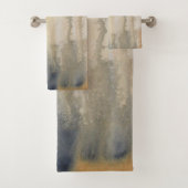 Waterverf Sienna Wilds Abstract Bad Handdoek (Insitu)