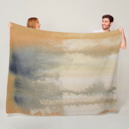 Waterverf Sienna Wilds Abstract Fleece Deken