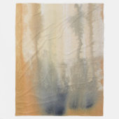 Waterverf Sienna Wilds Abstract Fleece Deken (Voorkant)