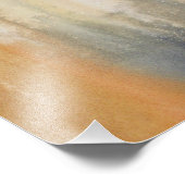 Waterverf Sienna Wilds Abstract Foto Afdruk (Hoek)