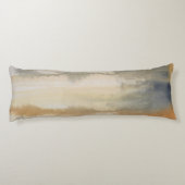 Waterverf Sienna Wilds Abstract Lichaamskussen (Achterkant)