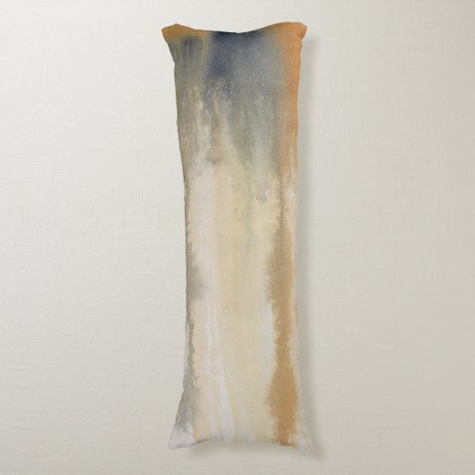 Waterverf Sienna Wilds Abstract Lichaamskussen (Voorkant Verticaal)