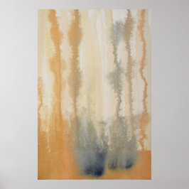 Waterverf Sienna Wilds Abstract Poster