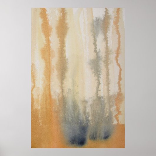 Waterverf Sienna Wilds Abstract Poster (Voorkant)