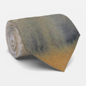 Waterverf Sienna Wilds Abstract Stropdas (Opgerold)