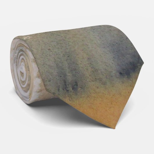 Waterverf Sienna Wilds Abstract Stropdas (Opgerold)