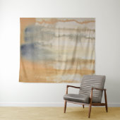 Waterverf Sienna Wilds Abstract Wandkleed (In Situ (horizontaal))