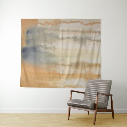 Waterverf Sienna Wilds Abstract Wandkleed (In Situ (horizontaal))